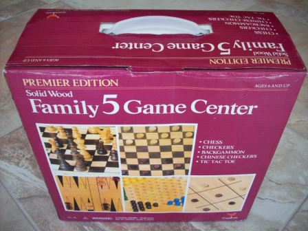 Solid Wood Family 5 Game Center - Board Game